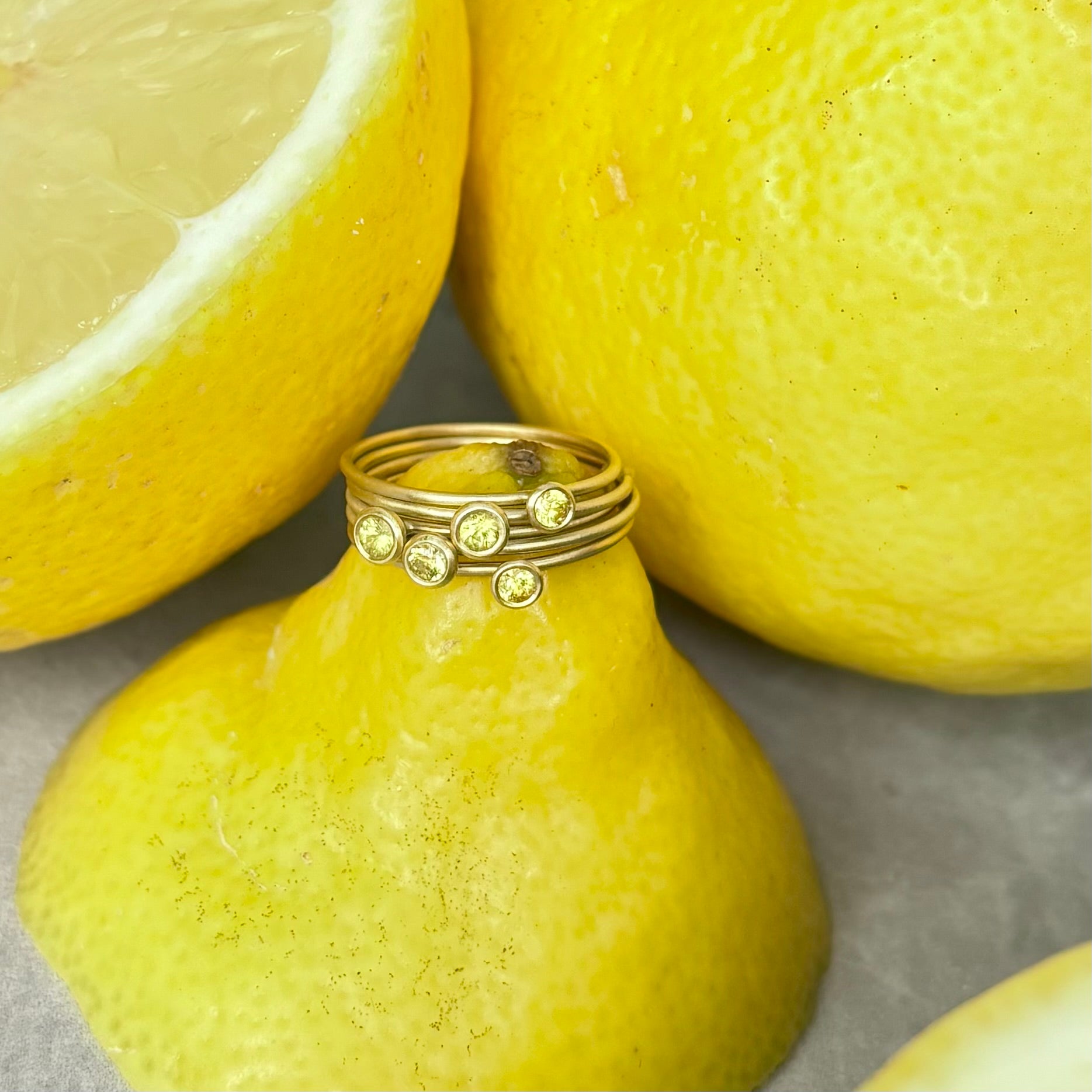 Twiggy Yellow Sapphire by Julie Wettergren