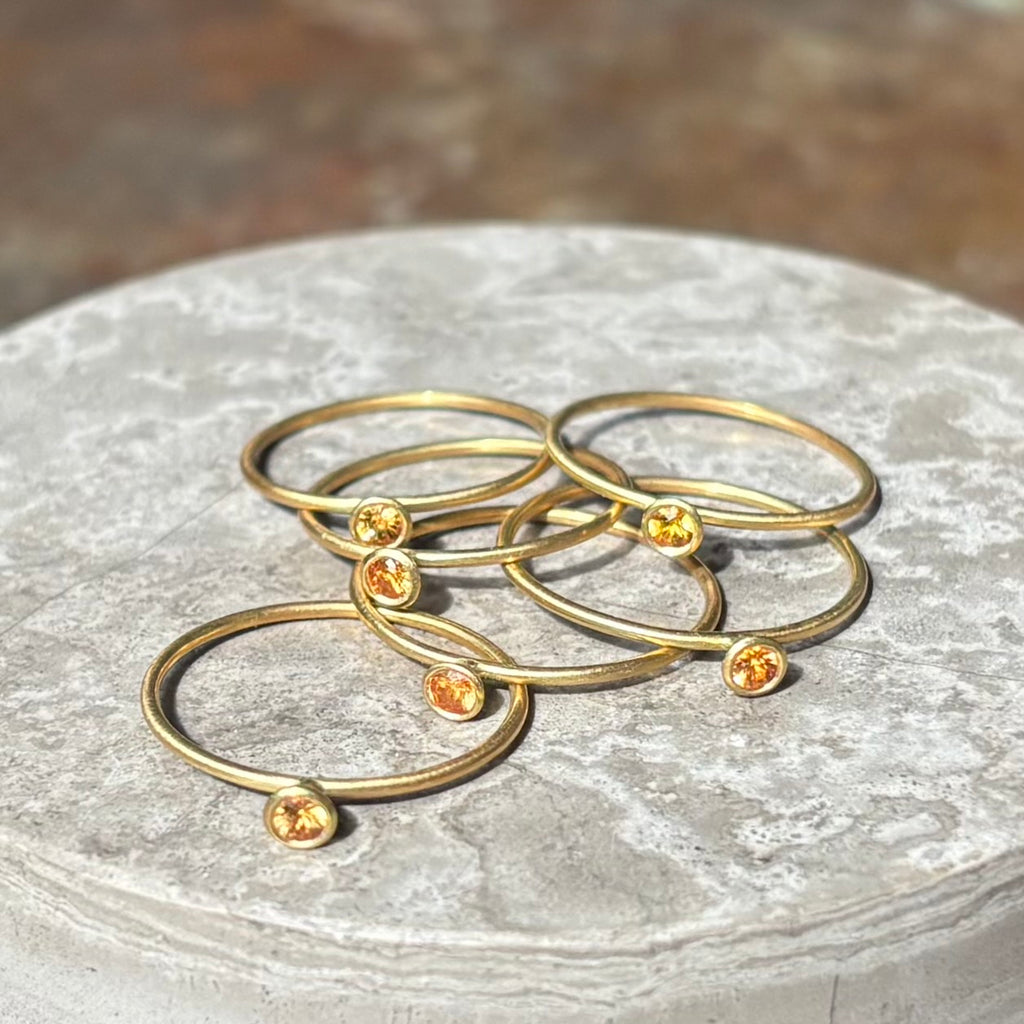 Twiggy Orange Sapphire by Julie Wettergren