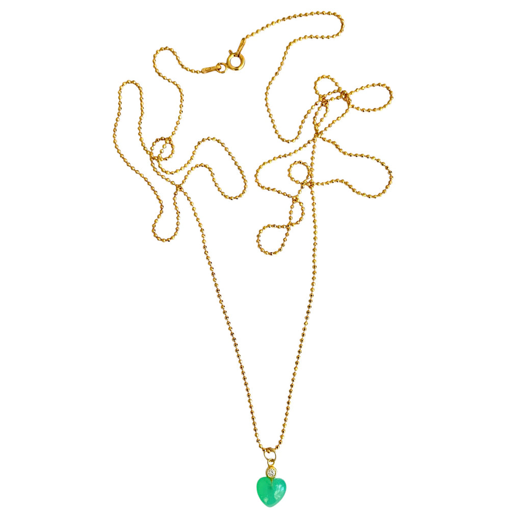 Love Heart Chrysoprase by Julie Wettergren