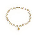 Chain Bracelet - med forgyldt hjerte by Julie Wettergren